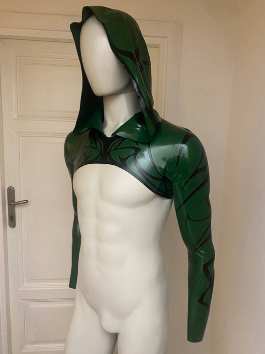 Silenzio Hooded crop top (No Scarf)