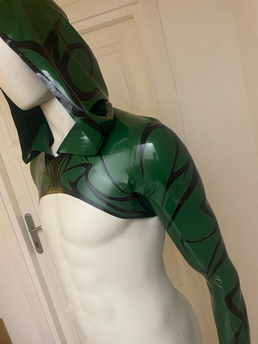 Silenzio Hooded crop top (No Scarf)