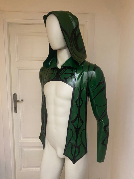 Silenzio Hooded crop top